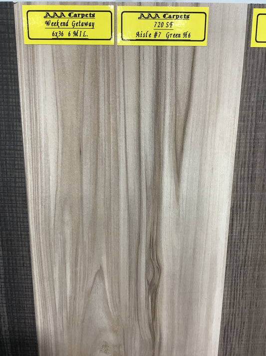 Weekend Getaway 6x36  6 mil Glue Down Plank