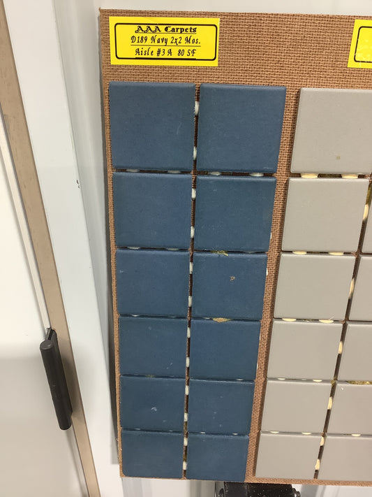 D189 Navy 2x2 Mos. Aisle #3A