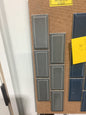 Dark Gray Beveled 2x4 Mosaic